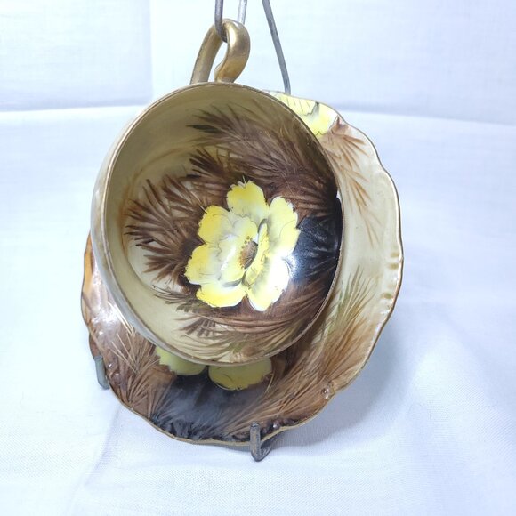 Norcrest China Cup and Saucer Wild Cactus, numbered - Picture 2 of 9